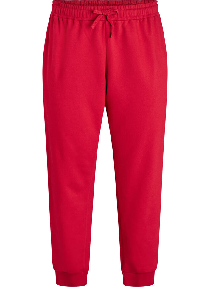 Joggers taille haute, Rouge, Packshot image number 0