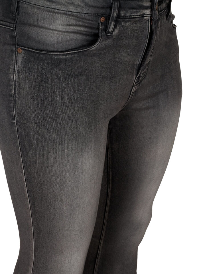 Jean Amy super slim &agrave; taille haute, Dark Grey Denim, Packshot image number 2