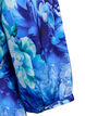 Robe portefeuille à imprimé floral et manches 3/4, Bleu, Packshot image number 3