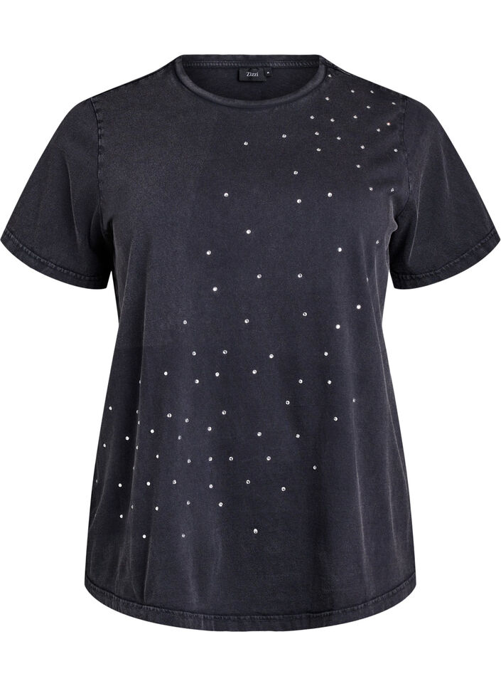 T-shirt en coton biologique avec une impression cool, Gris anthracite, Packshot image number 0