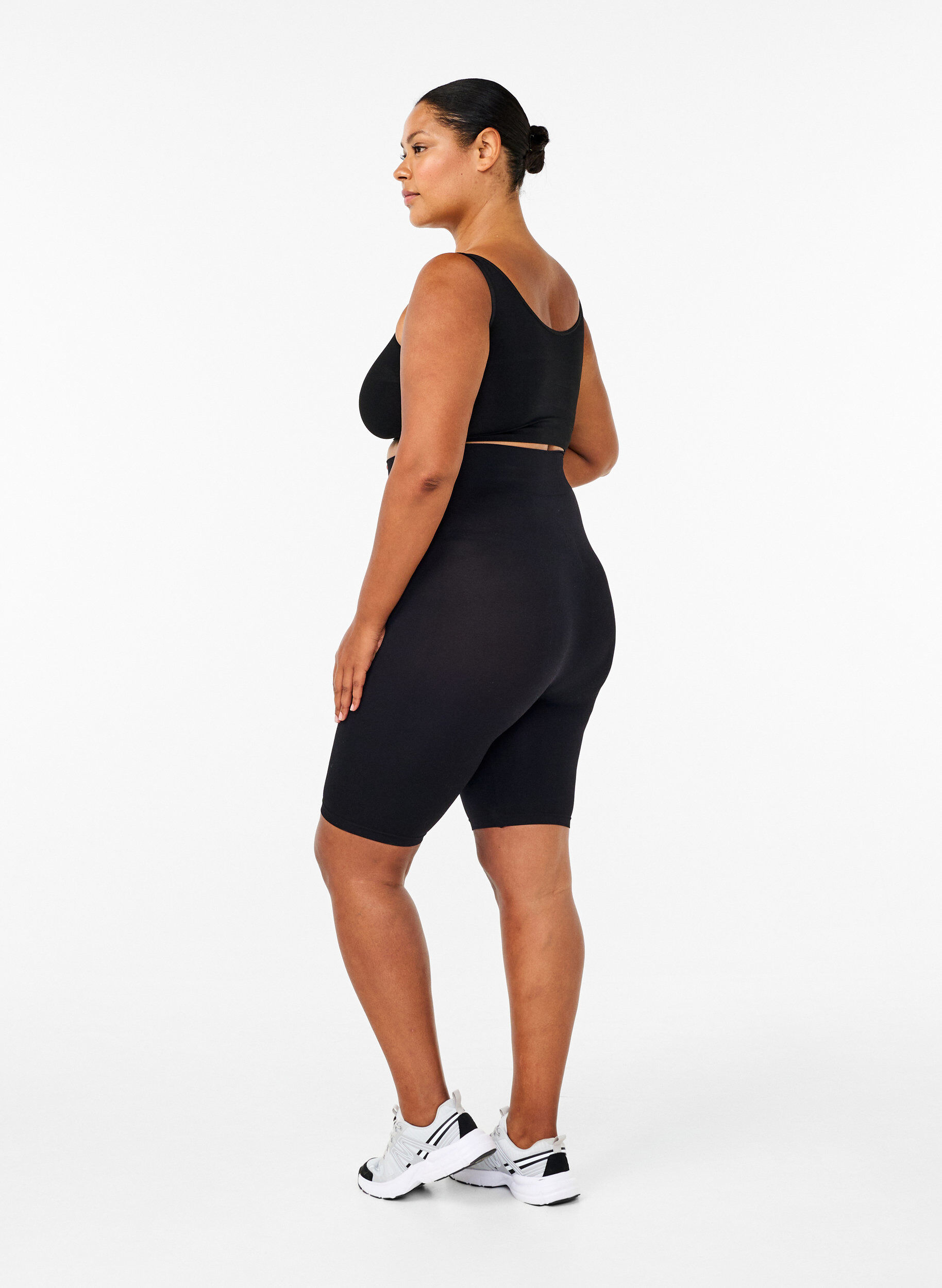 ZizziShort de v&eacute;lo sans coutures, Noir, Model image number 2