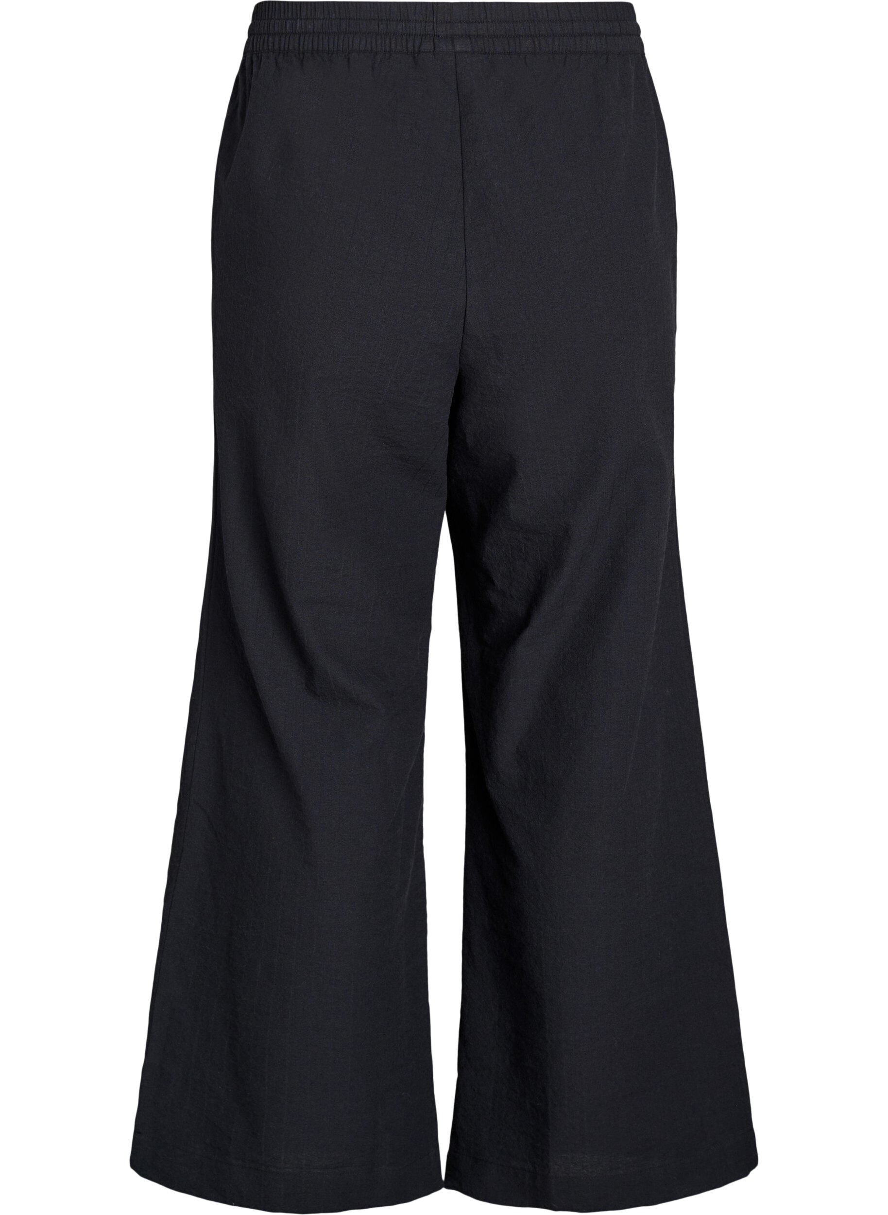 ZizziPantalon ample avec taille haute et poches, Noir, Packshot image number 1