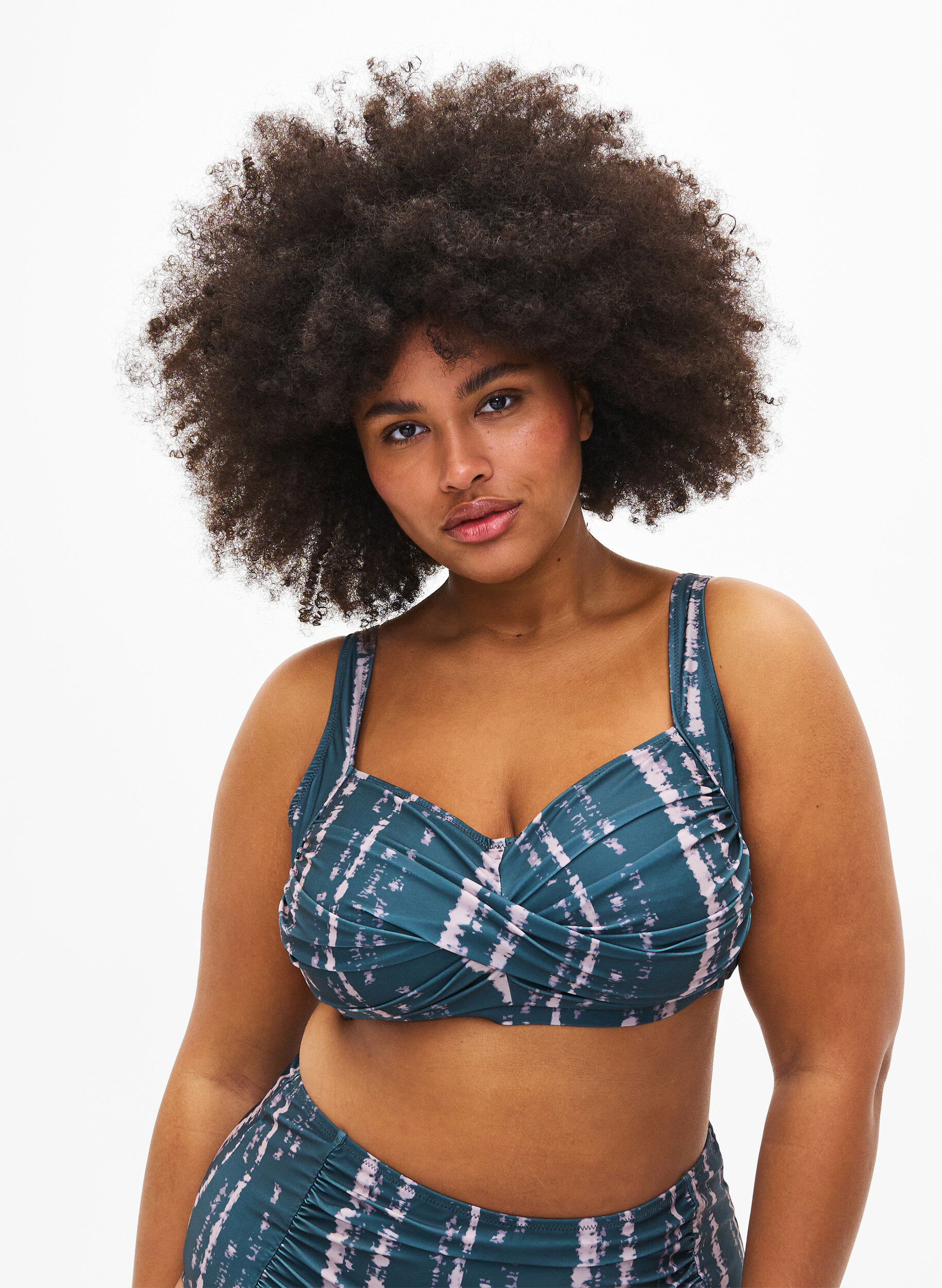 Zizzi Haut de bikini imprim&eacute;, Tie Dye AOP, Model image number 0
