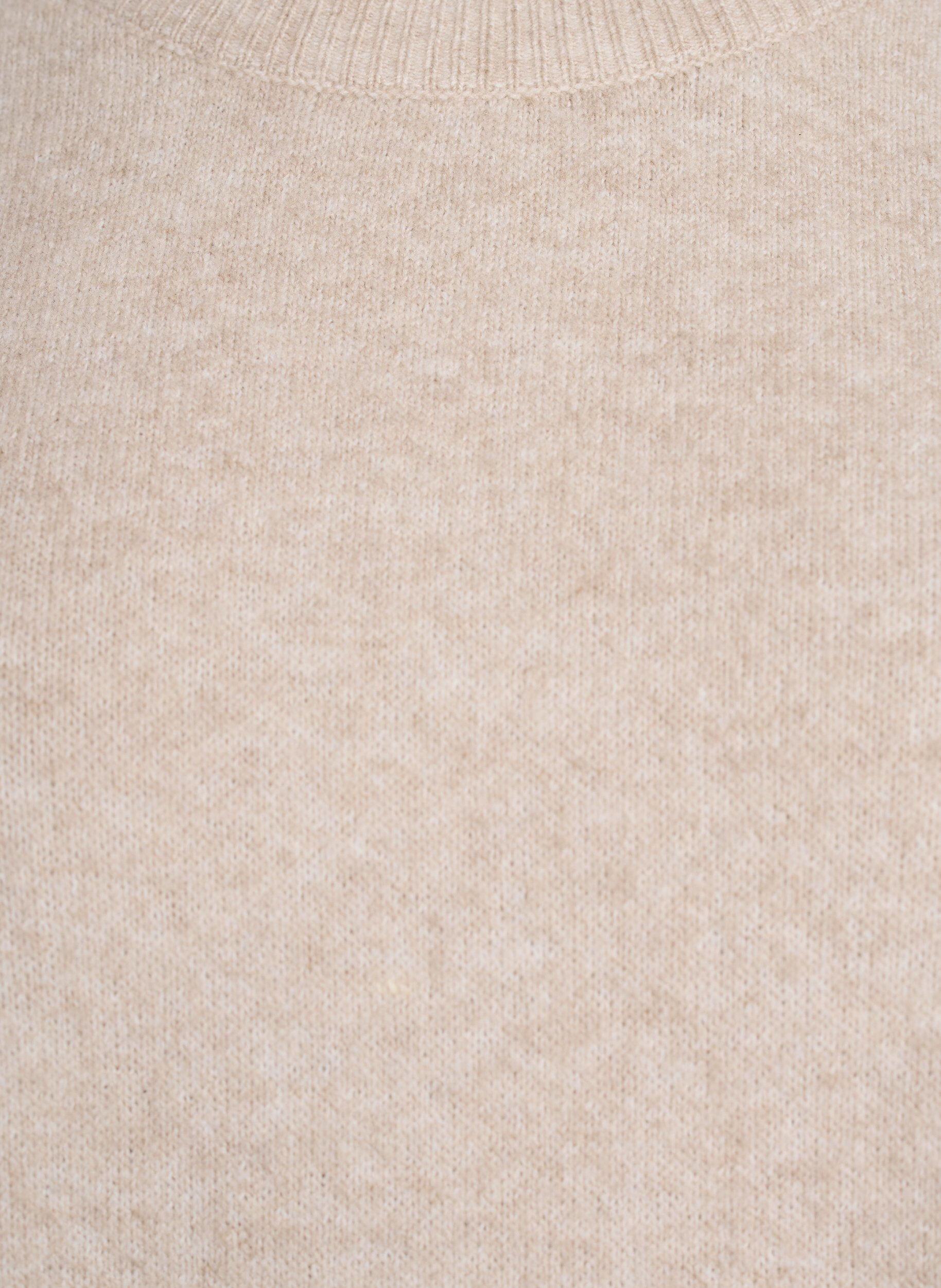 ZizziChemisier tricot&eacute; ample &agrave; manches courtes, Beige, Packshot image number 2