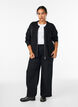Cardigan en maille avec zip, Noir, Model image number 1