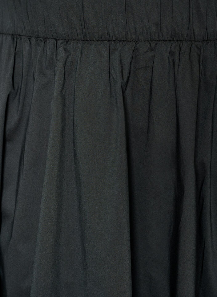 Jupe midi ample &agrave; coupe &eacute;vas&eacute;e, Noir, Packshot image number 2