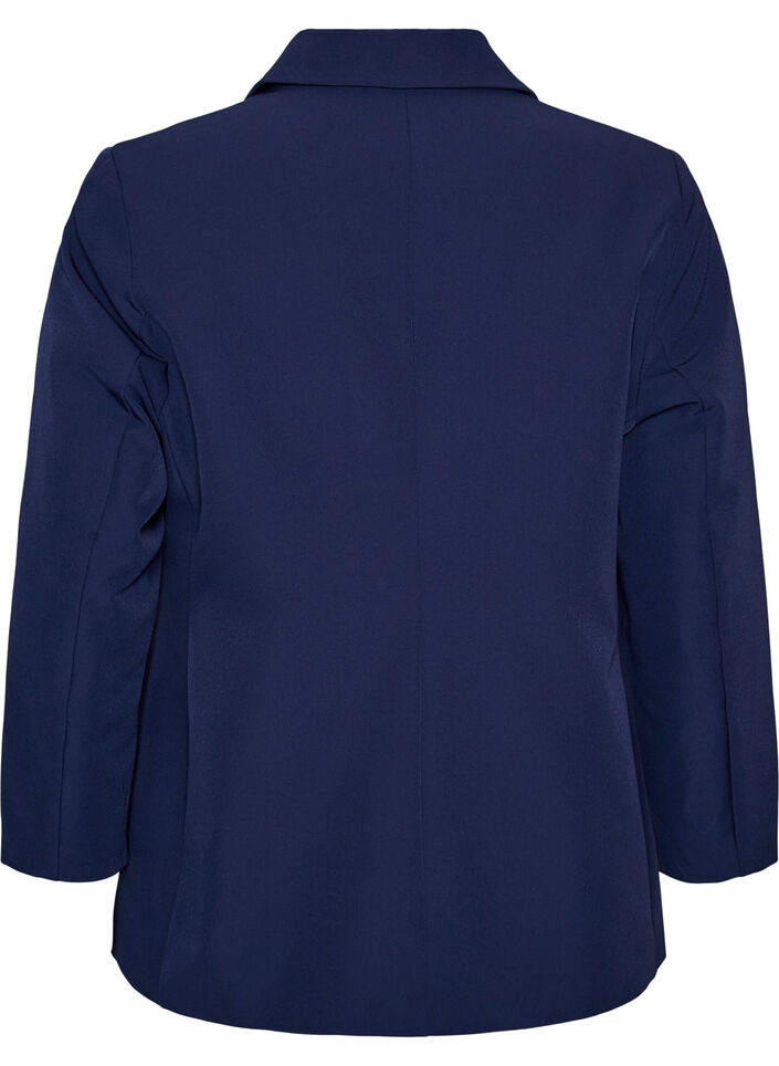 Blazer classique avec fermeture boutonn&eacute;e, Bleu, Packshot image number 1