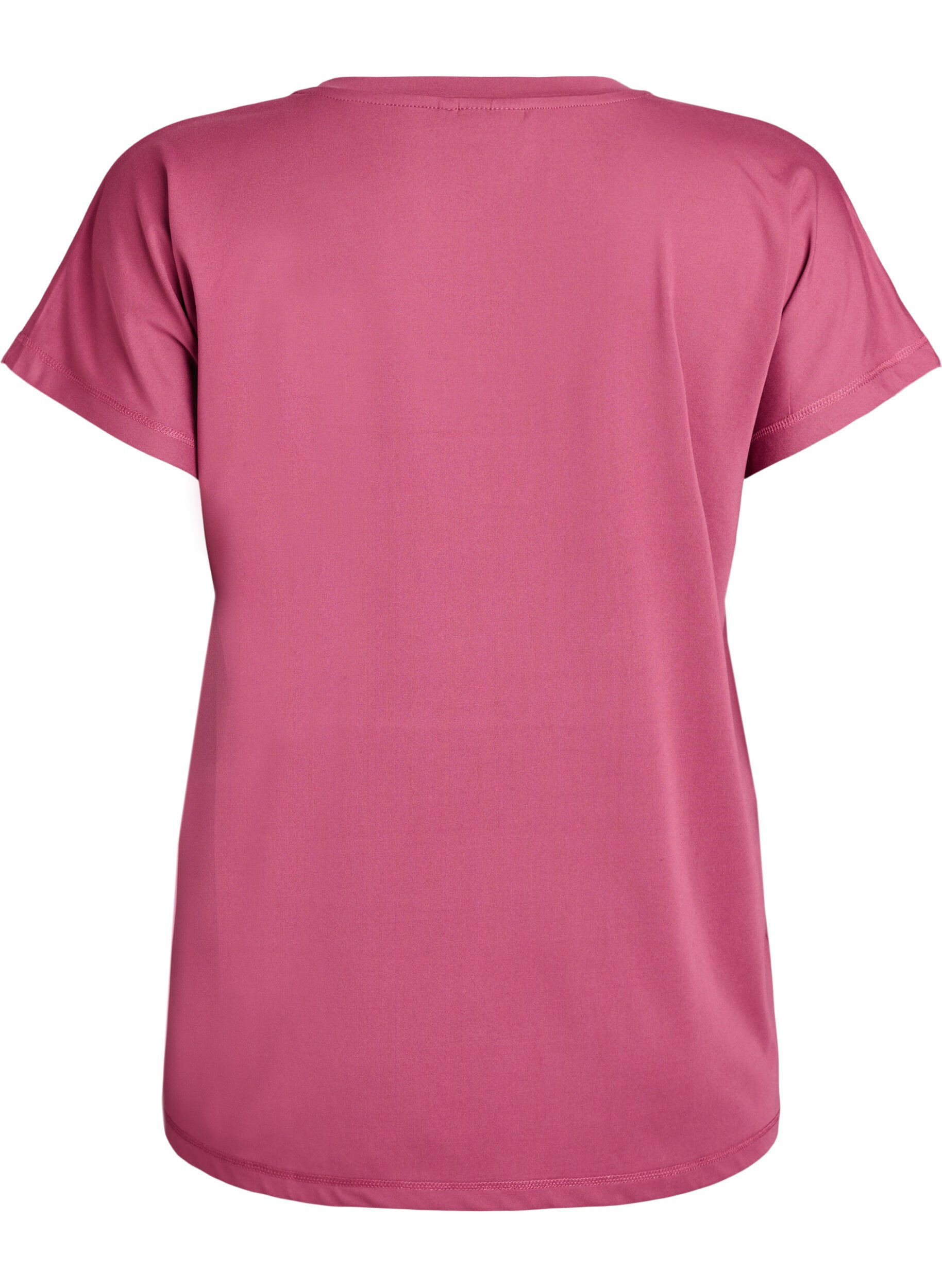 ZizziT-shirt d&rsquo;entra&icirc;nement ample avec col en V, Bordeaux, Packshot image number 1