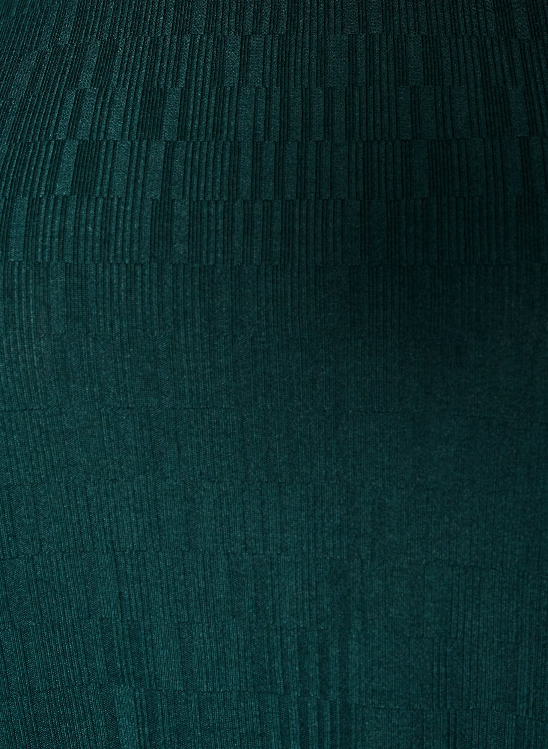ZizziChemisier &agrave; texture et manches 3/4, Vert fonc&eacute;, Packshot image number 2