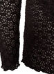 Blouse avec motif &agrave; &oelig;illets et manches longues, Noir, Packshot image number 3