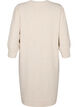 Robe en tricot avec manches 3/4 bouffantes, Pumice S./White Mel., Packshot image number 1