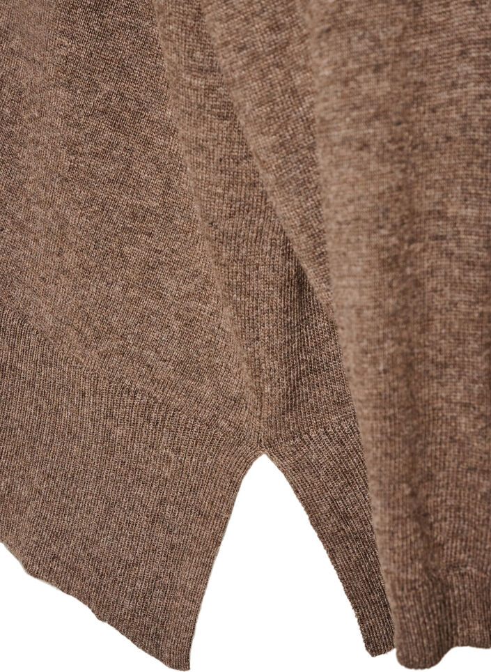 Pull &agrave; col roul&eacute; &agrave; coupe ample, Marron, Packshot image number 3