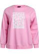 Sweat-shirt avec texte imprimé, Bubblegum, Packshot image number 0