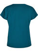T-shirt de sport ample avec col en v, Vert fonc&eacute;, Packshot image number 1