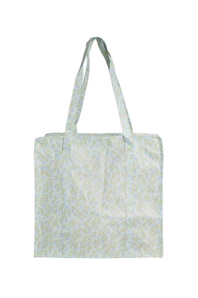 Sac de magasinage avec fermeture &eacute;clair, Bleu Clair, Packshot image number 1