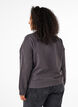 Sweat-shirt avec œillets, Gris anthracite, Model image number 2