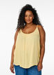 Top &agrave; bretelles en viscose, Jaune clair, Model image number 0