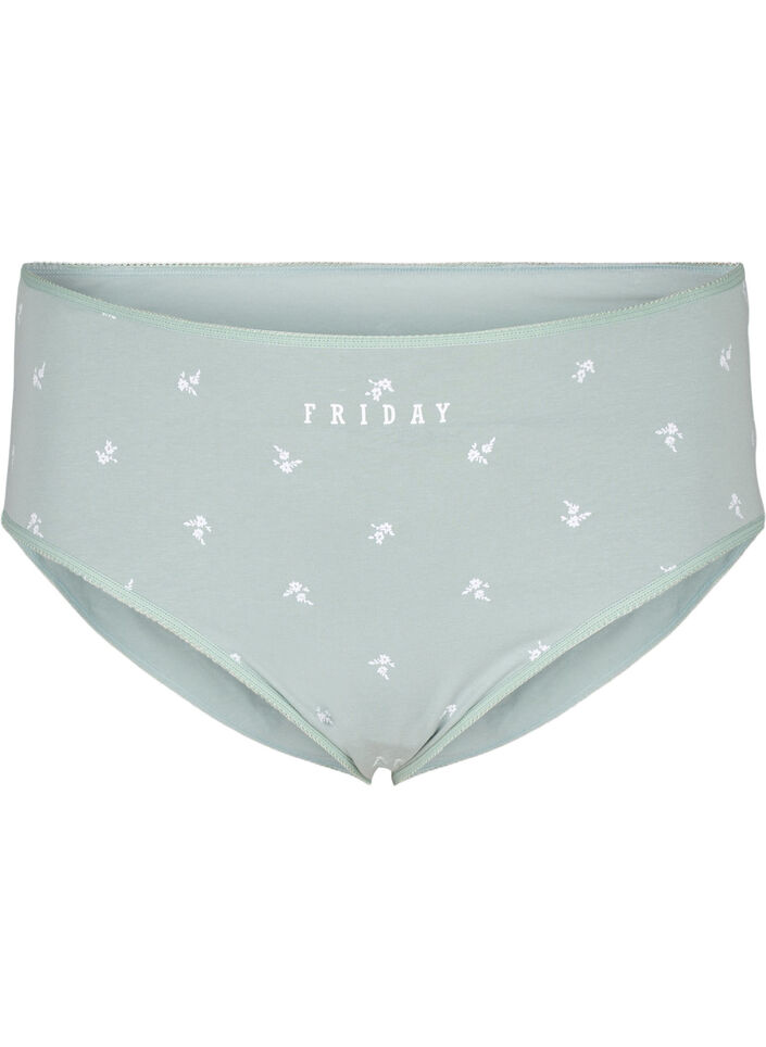 7-pack de culottes avec une taille standard, Vert clair, Packshot image number 3