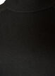Blouse en maille en m&eacute;lange de viscose &agrave; col roul&eacute;, Noir, Packshot image number 2