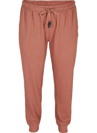 Pantalon de jogging chiné avec poches, Cognac Melange, Packshot image number 0
