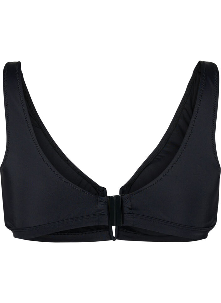 Haut de bikini avec armature en V et coussinets amovibles, Noir, Packshot image number 1