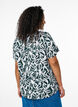 Chemisier &agrave; manches courtes en viscose avec imprim&eacute;, Vert fonc&eacute;, Model image number 2