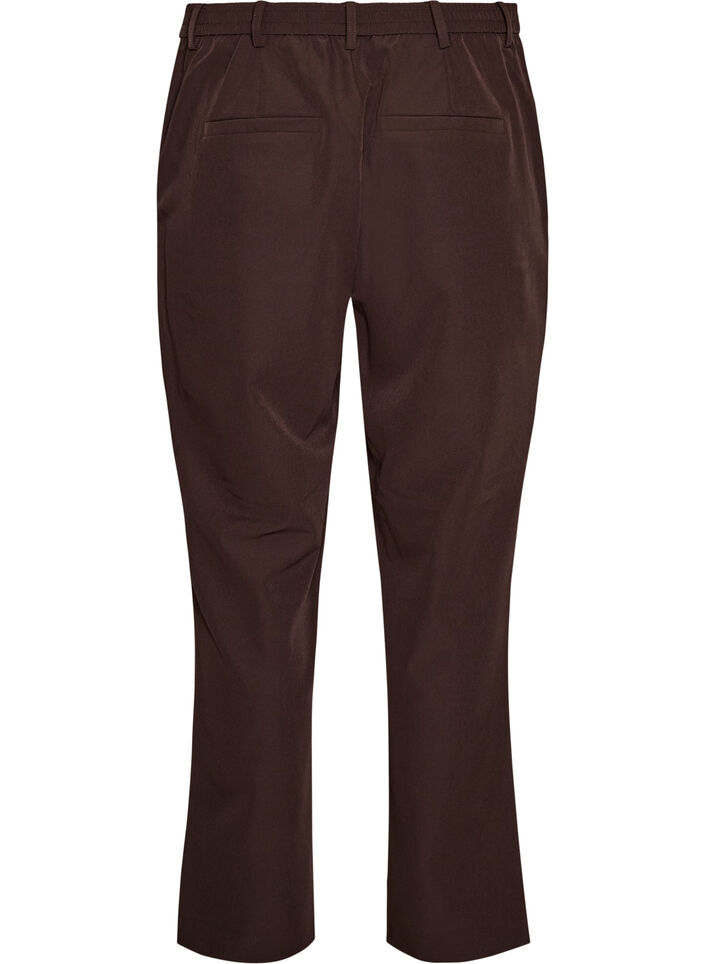 Pantalon avec poches et jambes droites, Marron, Packshot image number 1
