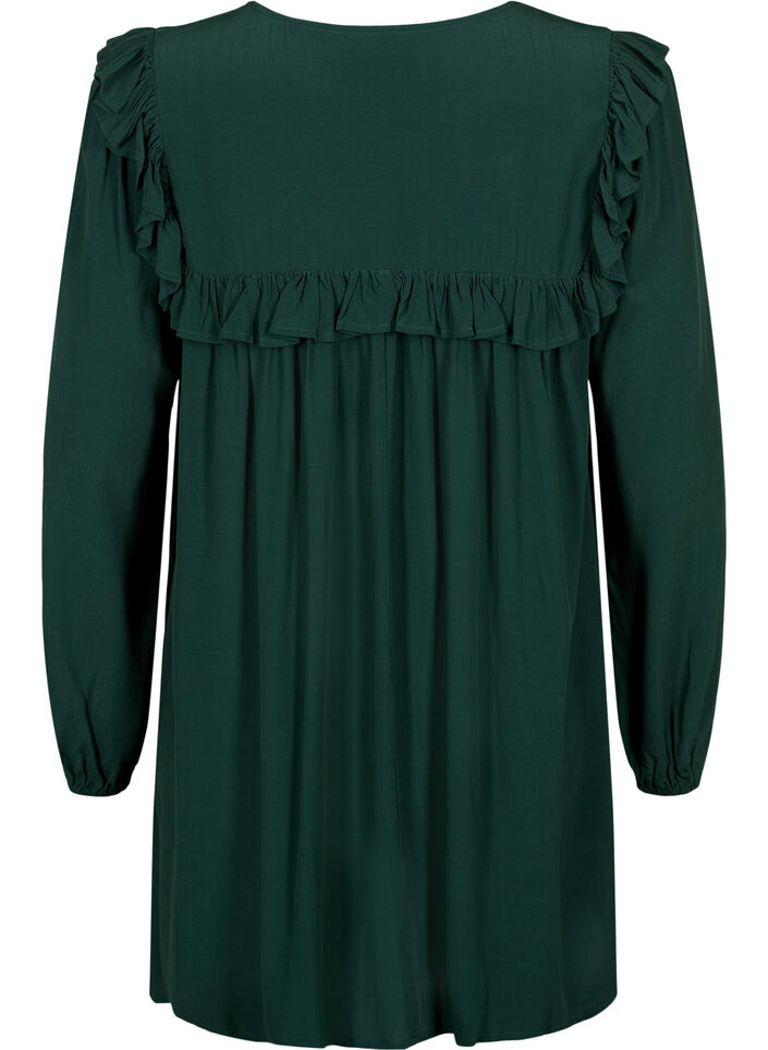 Tunique en viscose avec volants, Scarab, Packshot image number 1