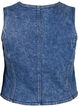 Gilet slim fit en jean avec des boutons, Blue Denim, Packshot image number 1