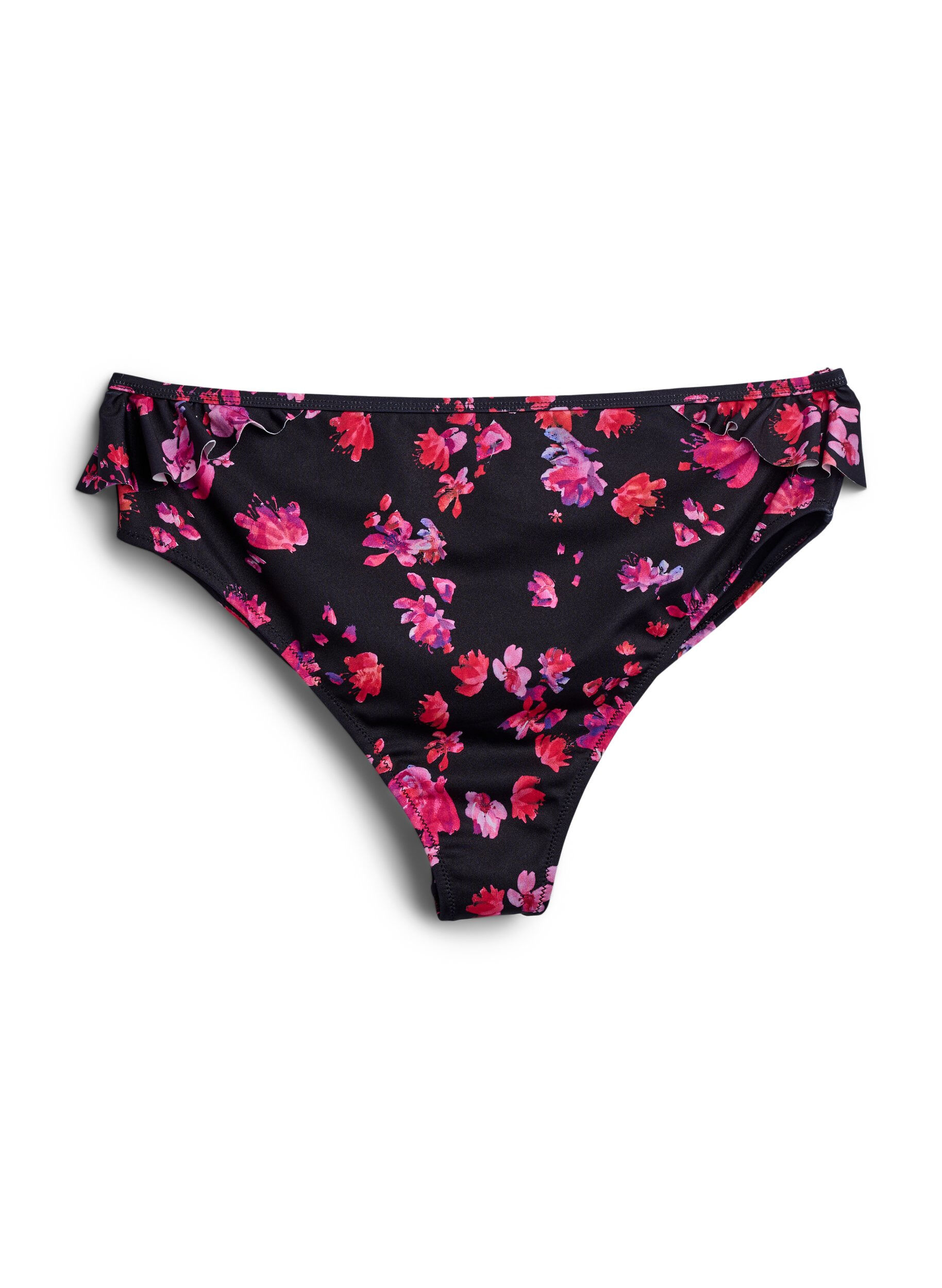 Zizzi Culotte de bikini br&eacute;silienne &agrave; imprim&eacute; floral, Rose, Packshot image number 0