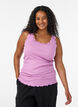 Haut &agrave; dentelle, Mauve, Model image number 0