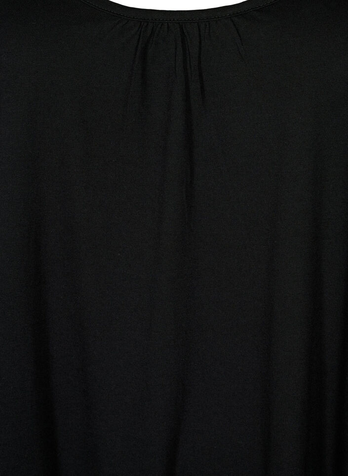 Top 2-pack en coton mélangé, Deep Lavender/Black, Packshot image number 3