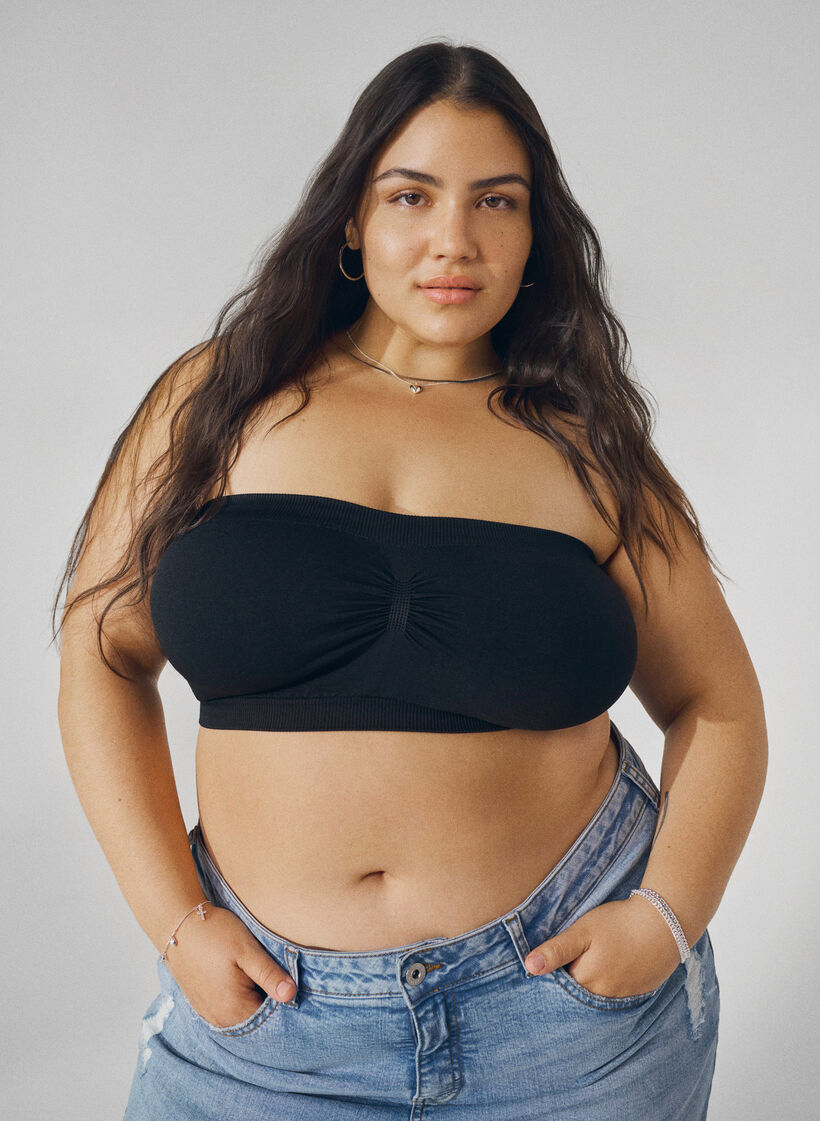 Soutien-gorge bandeau, Noir, Image image number 0