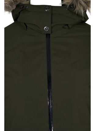 Veste d'hiver imperméable à capuche détachable, Forest Night, Packshot image number 2