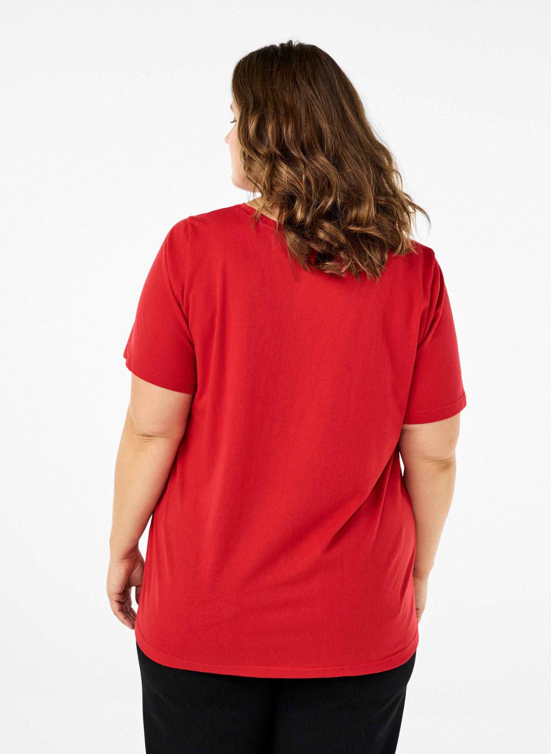 Zizzi FLASH &ndash; T-shirt avec motif, Rouge, Model image number 2