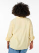 Chemise en lin et viscose avec manches 3/4, Jaune clair, Model image number 2