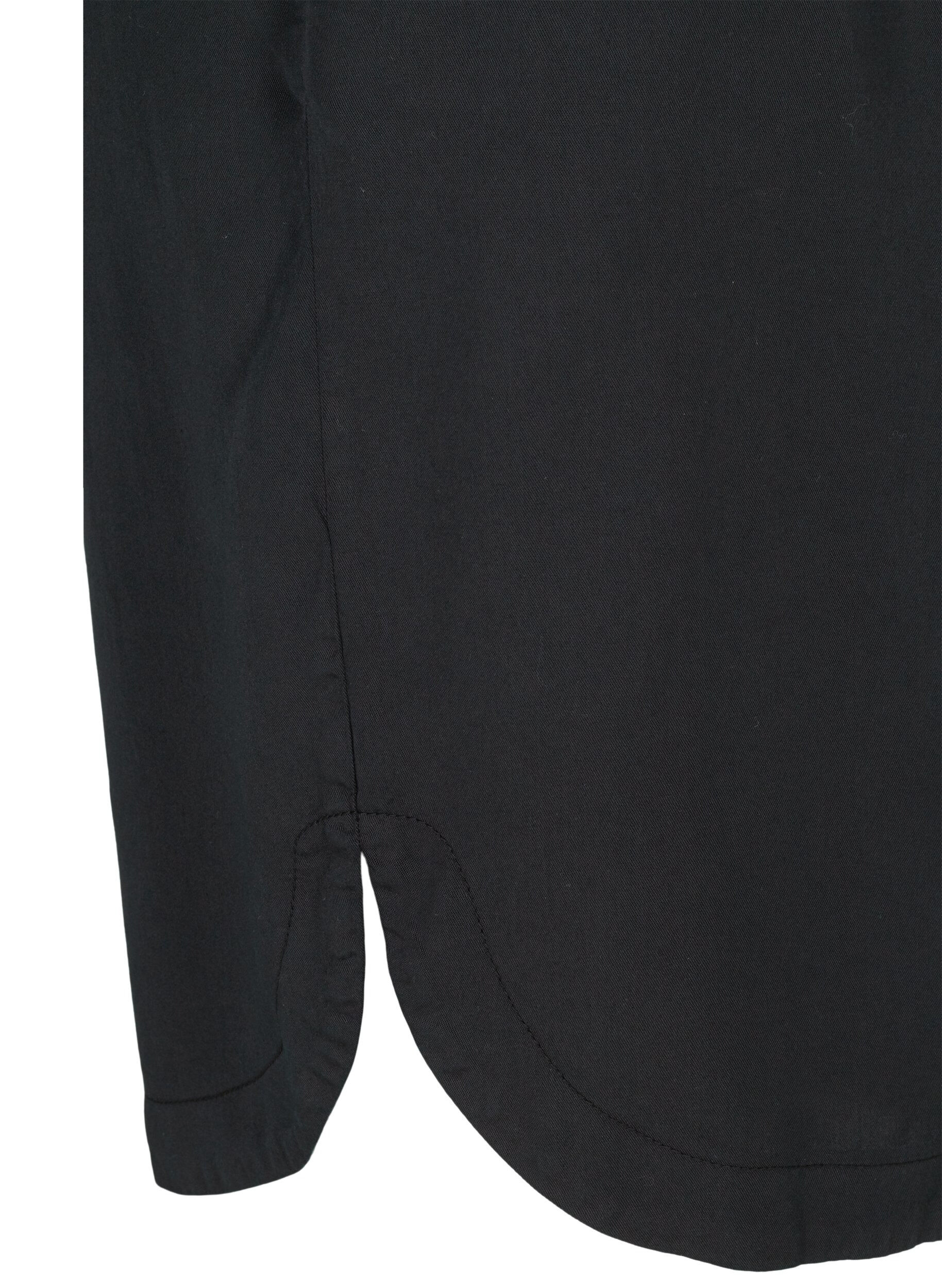 Zizzi Bermuda ample &agrave; smock, Black, Packshot image number 3