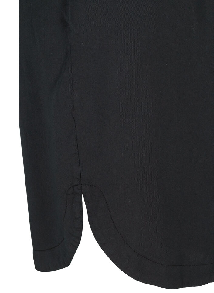 Bermuda ample à smock, Black, Packshot image number 3