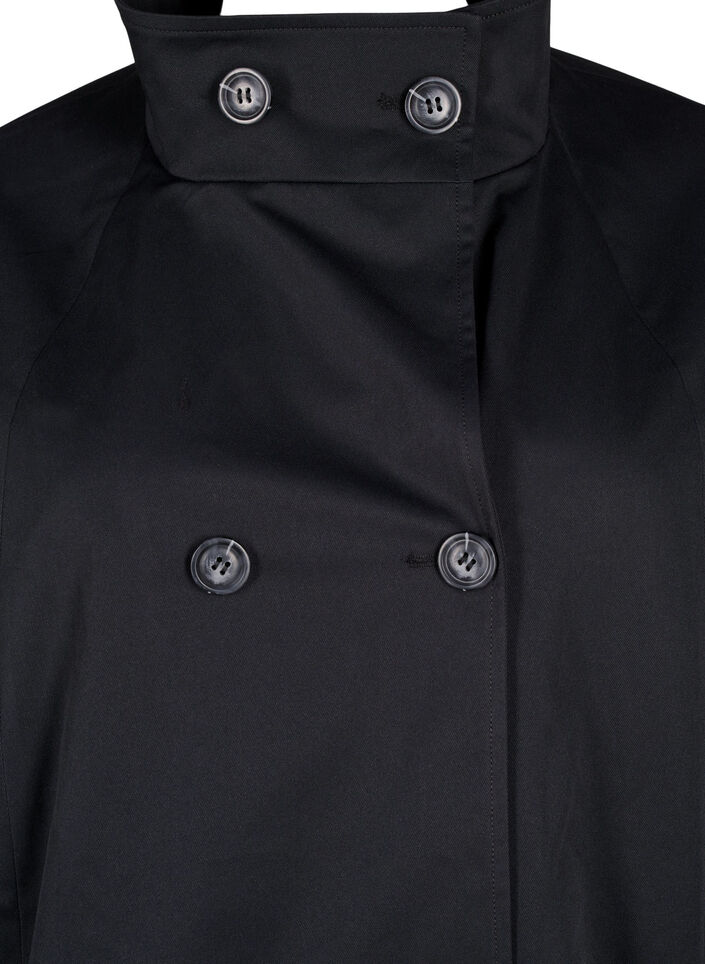 Veste de printemps hydrofuge avec coupe en A, Noir, Packshot image number 2