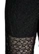 Pantalon &agrave; coupe ample en dentelle transparente, Noir, Packshot image number 2