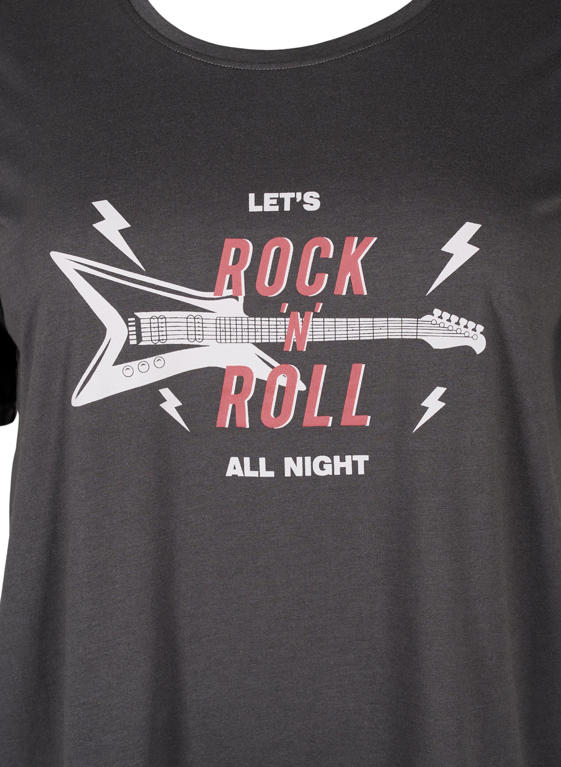 Zizzi FLASH - T-shirt avec motif, Phantom, Packshot image number 2