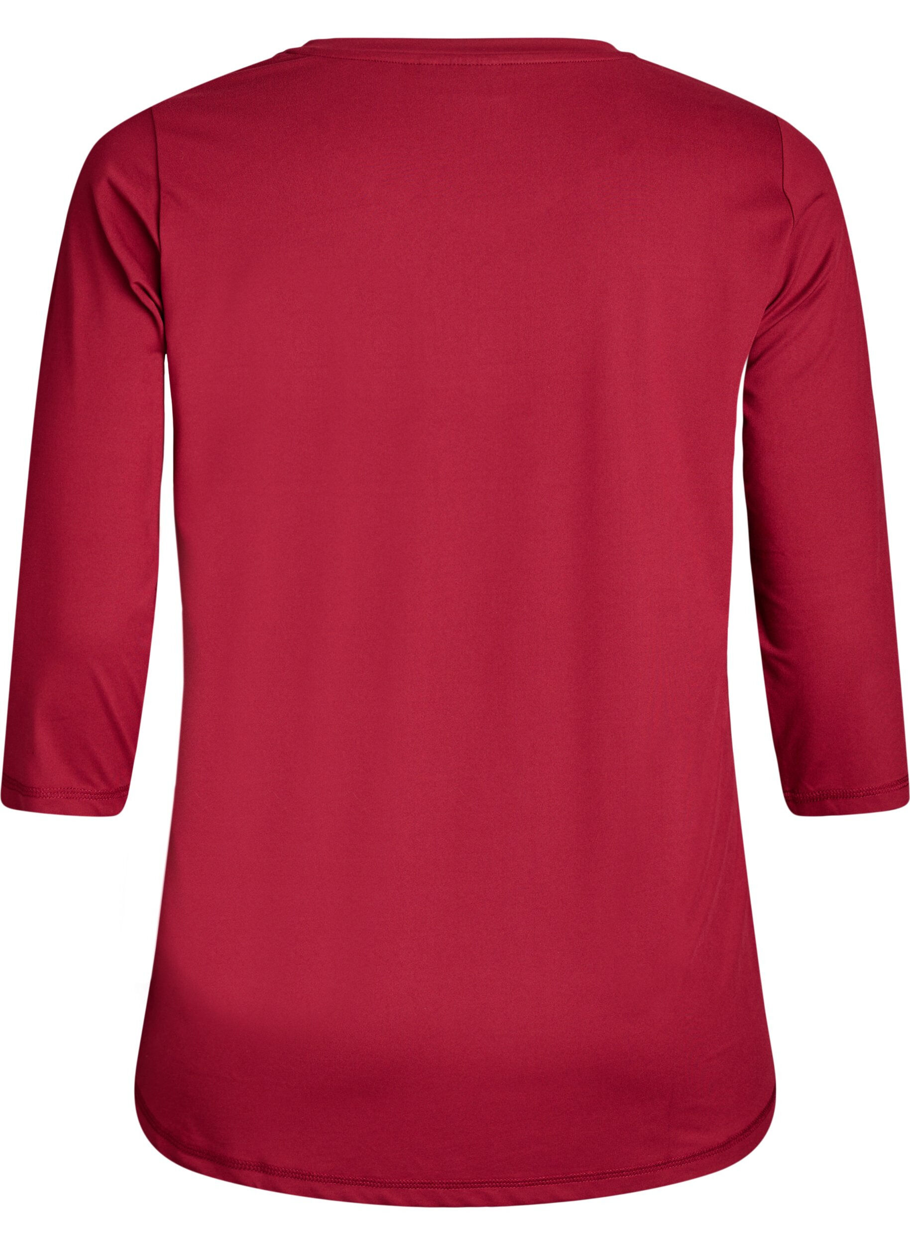 ZizziHaut de sport &agrave; manches 3/4, Rouge, Packshot image number 1