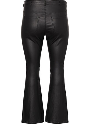Jeans Ellen enduits avec coupe bootcut, Black, Packshot image number 1