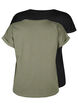 2 packs de t-shirts &agrave; manches courtes, Vert Kaki, Packshot image number 1