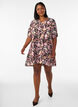 Robe courte coupe &eacute;vas&eacute;e avec col en V, Rose, Model image number 1