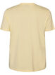 T-shirt basique en coton &agrave; col rond, Jaune clair, Packshot image number 1