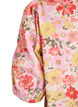 Blouse florale avec broderie ajour&eacute;e et col V, Rose, Packshot image number 3