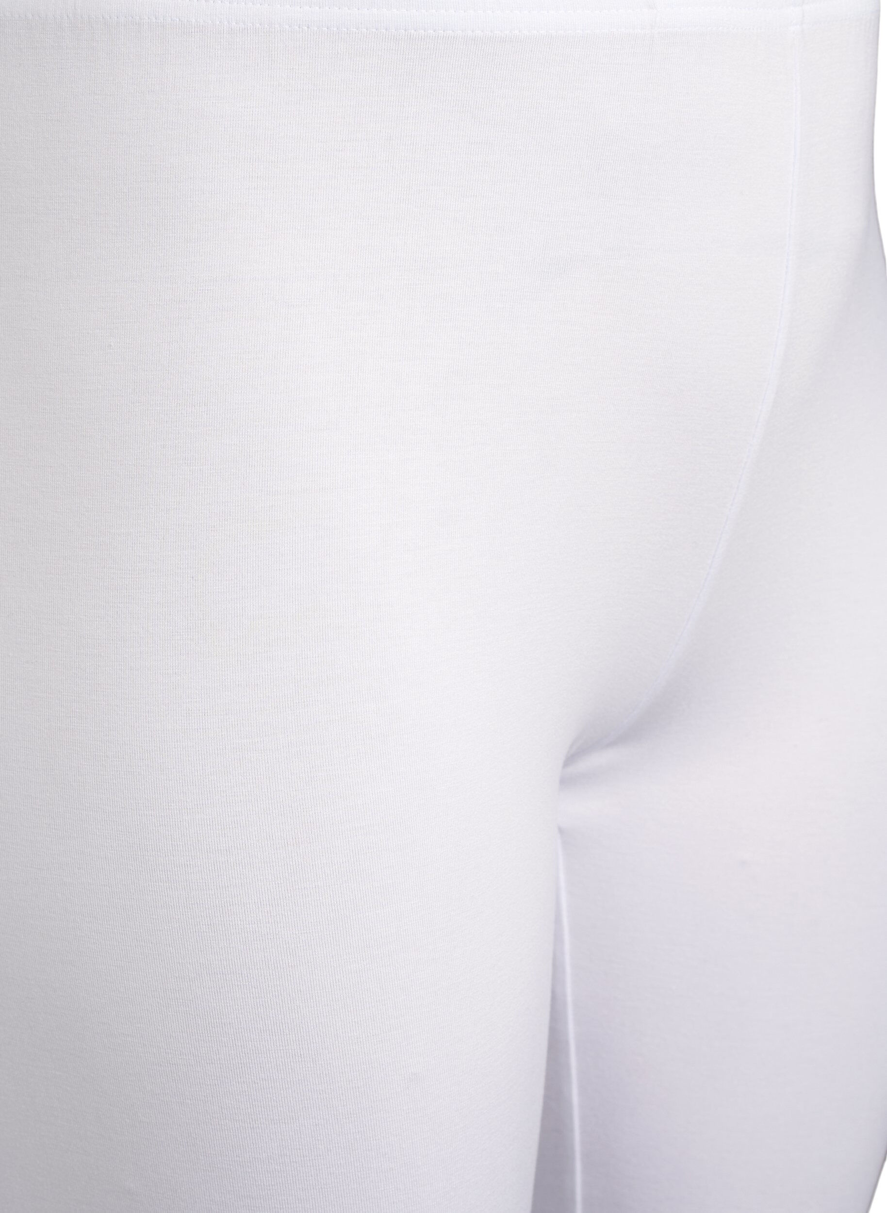 ZizziLeggings basiques longueur 3/4 en viscose, Blanc, Packshot image number 2