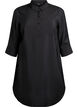Robe courte avec col et poche poitrine, Noir, Packshot image number 0
