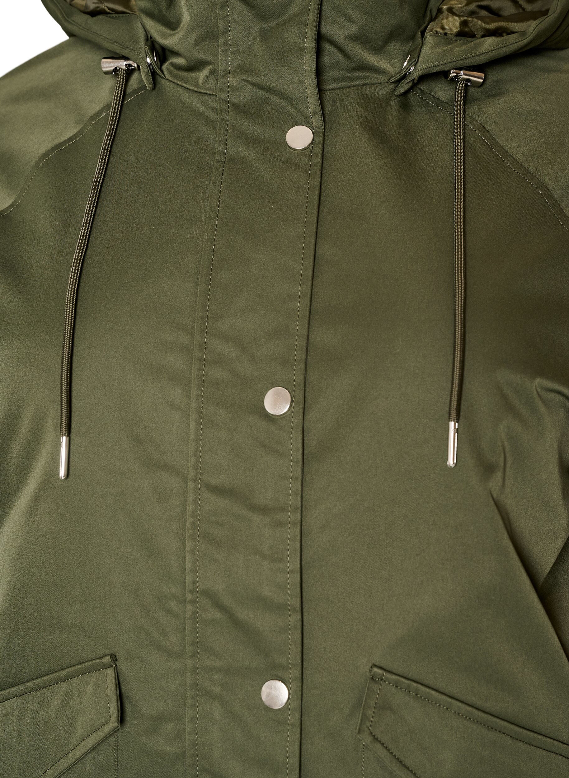 ZizziParka matelass&eacute; avec une capuche amovible, Vert fonc&eacute;, Packshot image number 2